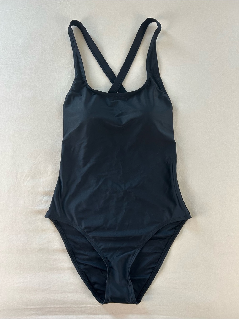 Quince Italian Cross-Back One-Piece Swimsuit